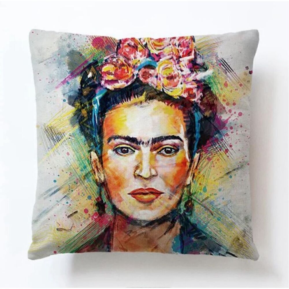 Frida Kahlo Double Sided Waterproof Indoor Outdoor Throw Pillow Cover